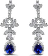 Christian Siriano Pear Cubic Zirconia Drop Earrings