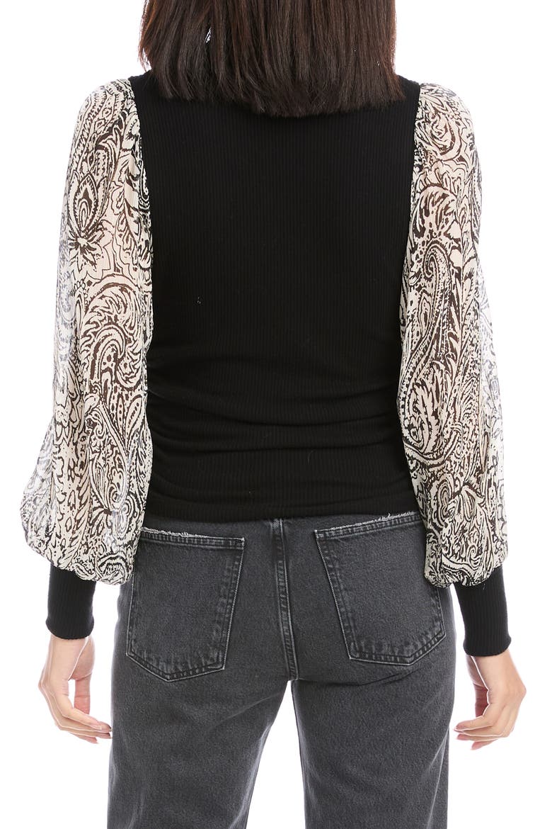 Bishop Long Sleeve Top, Alternate, color, BLACK