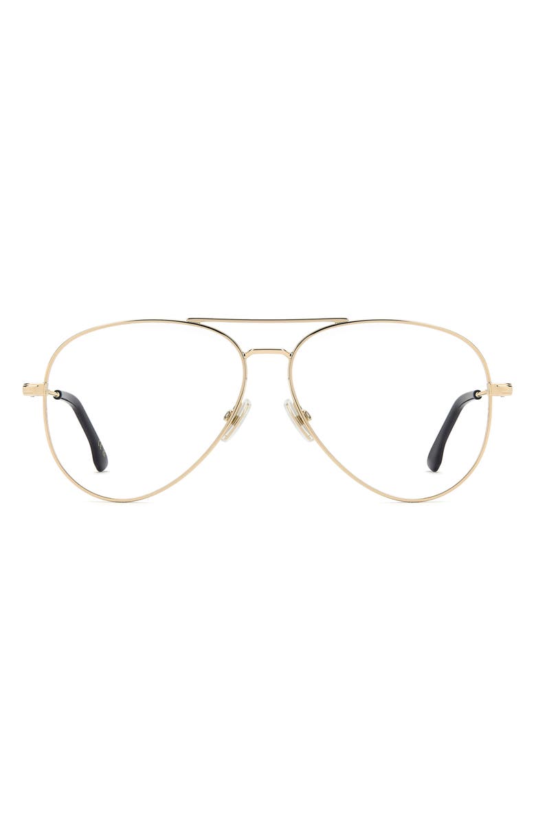 Victoria Beckham 58mm Pilot Optical Glasses, Main, color, 