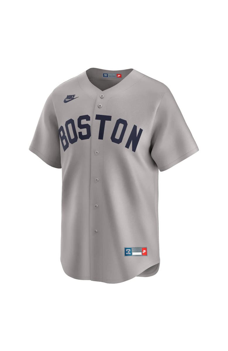 Nike Men's Nike Carl Yastrzemski Gray Boston Red Sox Throwback Cooperstown Collection Limited Jersey, Alternate, color, 