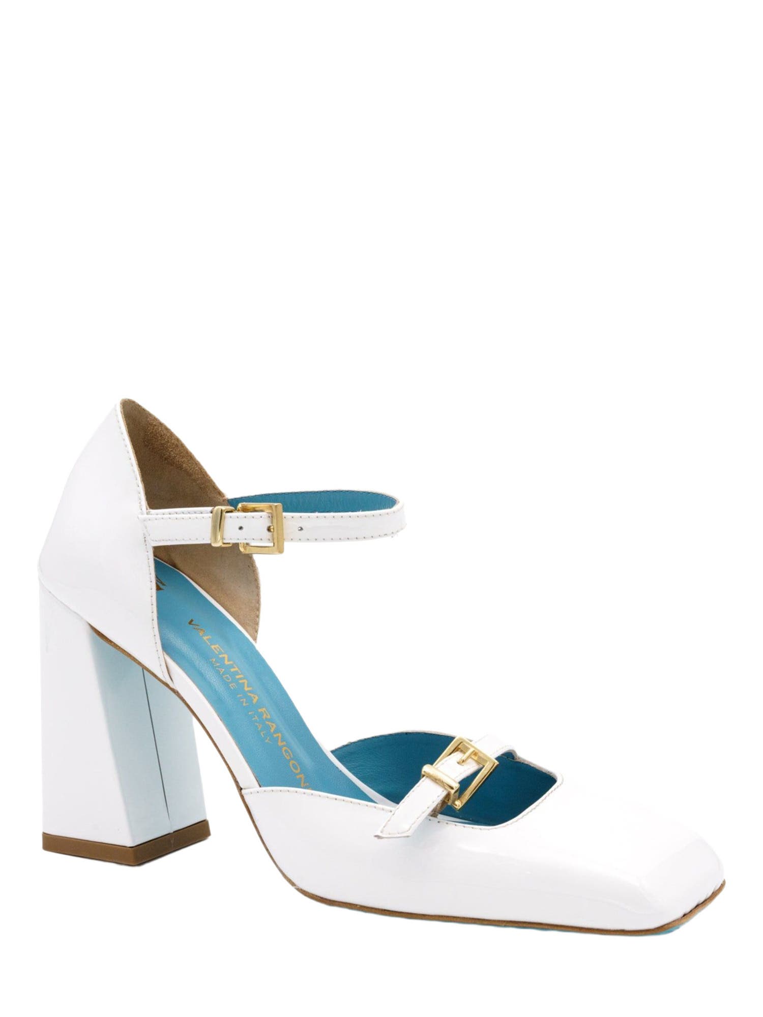 Valentina Rangoni Zete Mary Jane Pump, Main, color, White Vernice