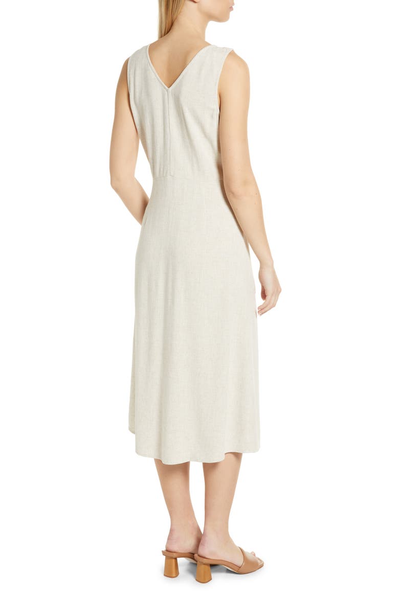 Button-Up Tank Midi Dress, Alternate, color, IVORY BIRCH