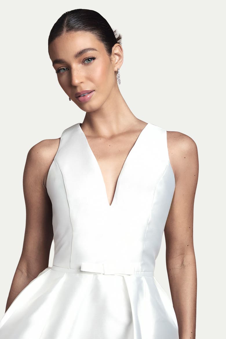Midi Wedding Dress With Pockets, Alternate, color, Ivory
