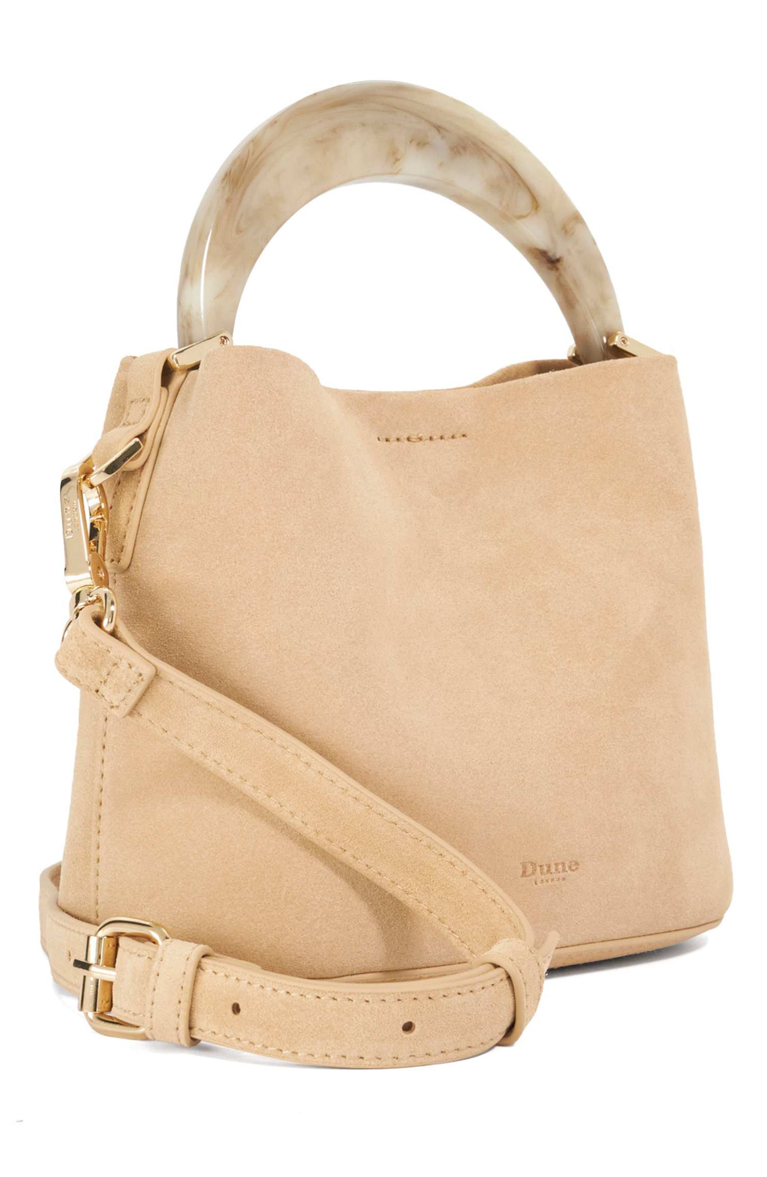 Dharla Leather Top Handle Bag, Alternate, color, TAUPE