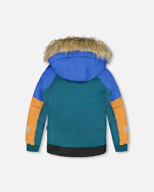 Deux Par Deux Boy Two-piece Play Snowsuit In Multi