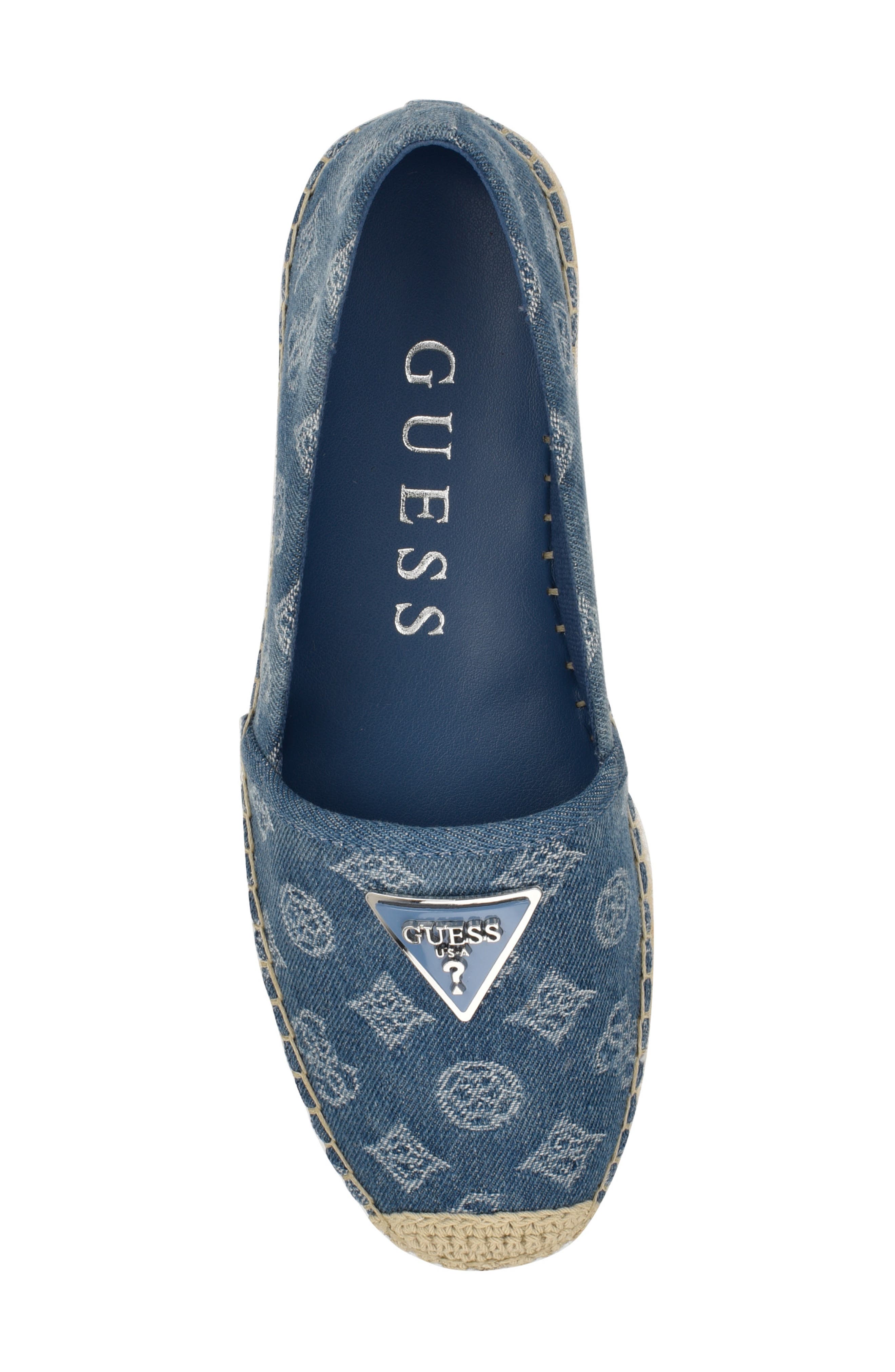 GUESS Jolandon Espadrille, Alternate, color, Blue