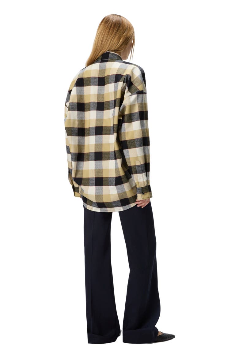 Oversized Check Shirt, Alternate, color, Beige