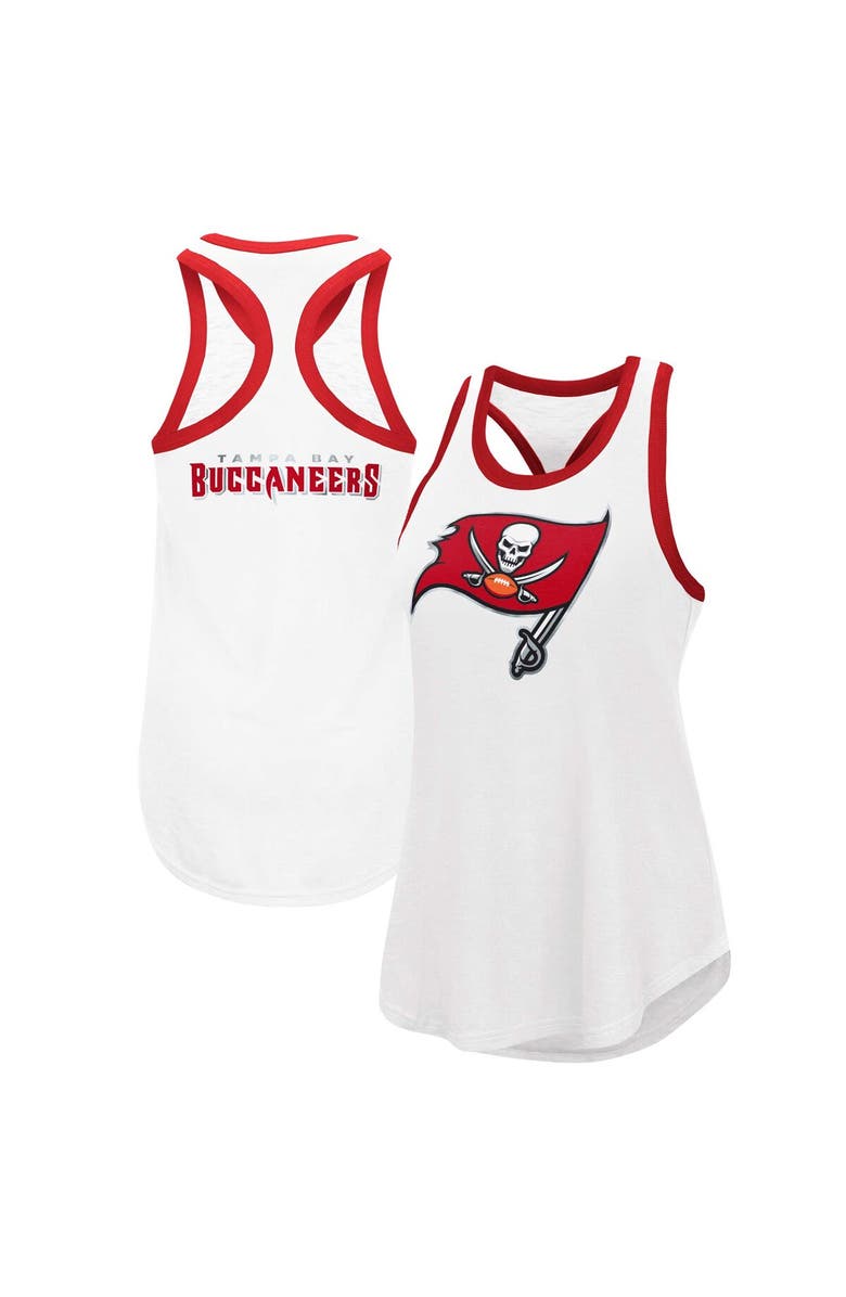G-III 4HER BY CARL BANKS Women's G-III 4Her by Carl Banks White Tampa Bay Buccaneers Tater Tank Top, Main, color, 