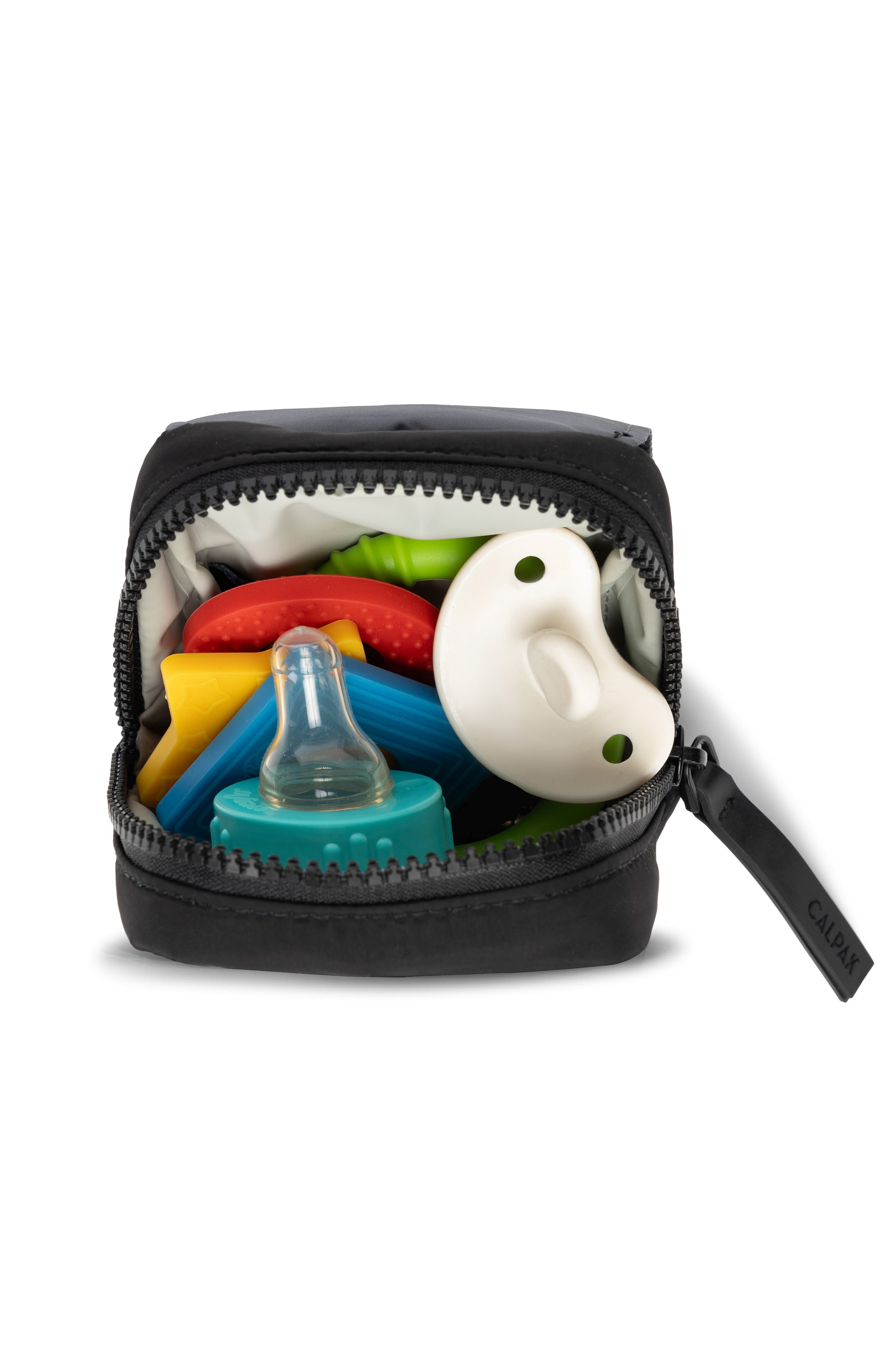 CALPAK Pacifier Pouch, Alternate, color, Black