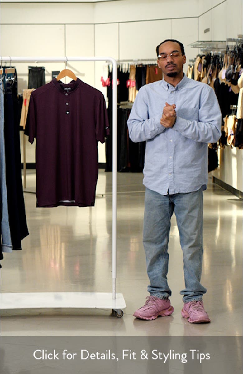 Cadet Jammy Geo Print Blade Collar Polo, sales video thumbnail