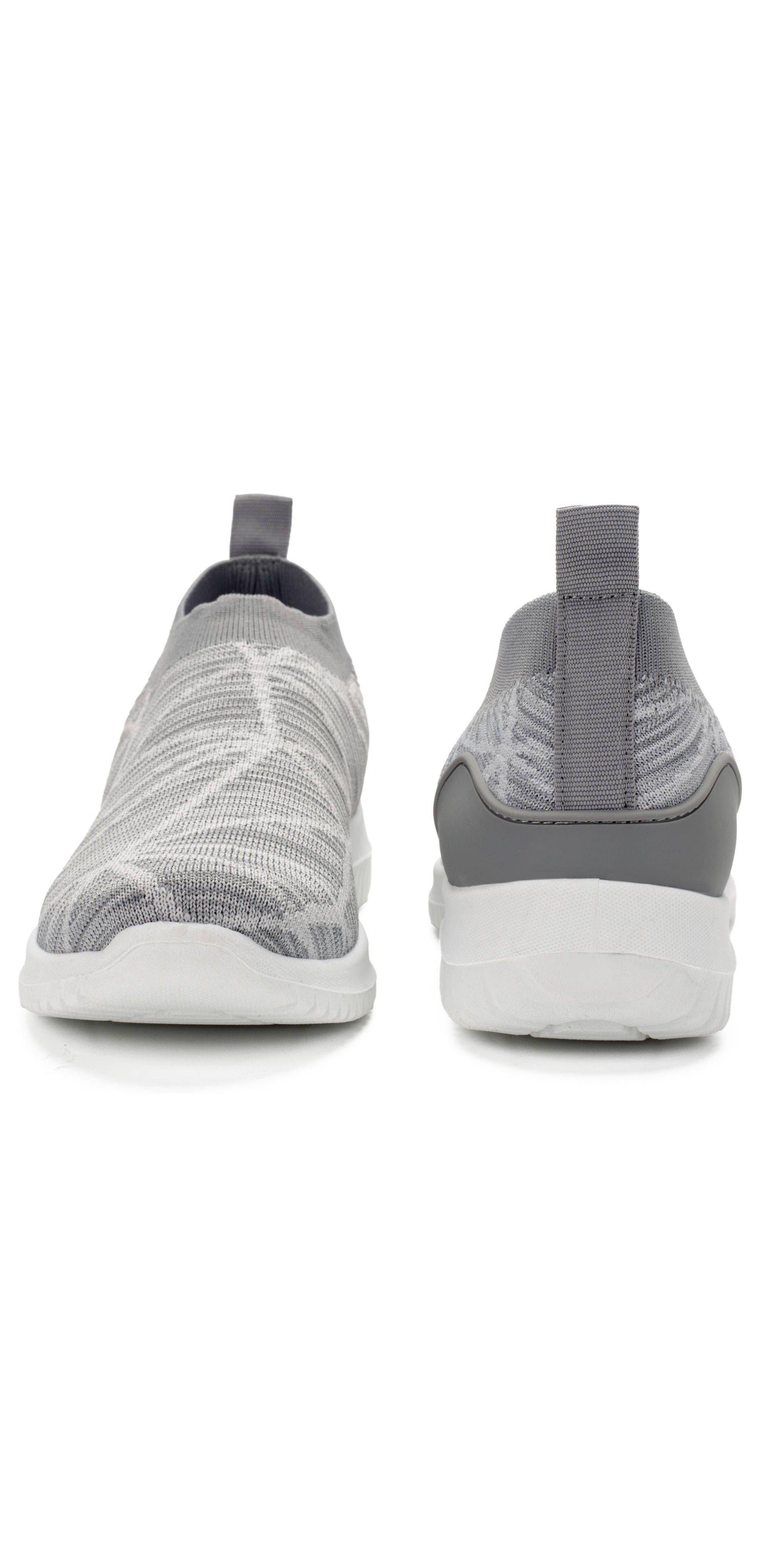 Lightweight Slip-On Knit Sneakers with Breathable Mesh Upper, Alternate, color, Light Gray