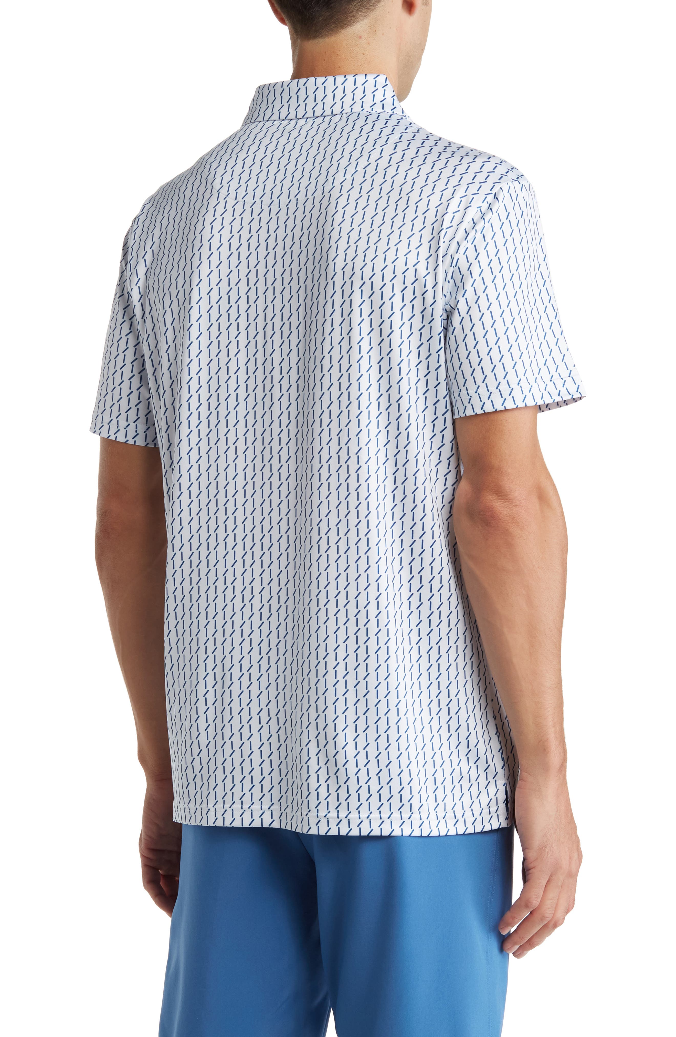 TOM BAINE Geo Slim Fit Performance Polo (Men) | Nordstromrack