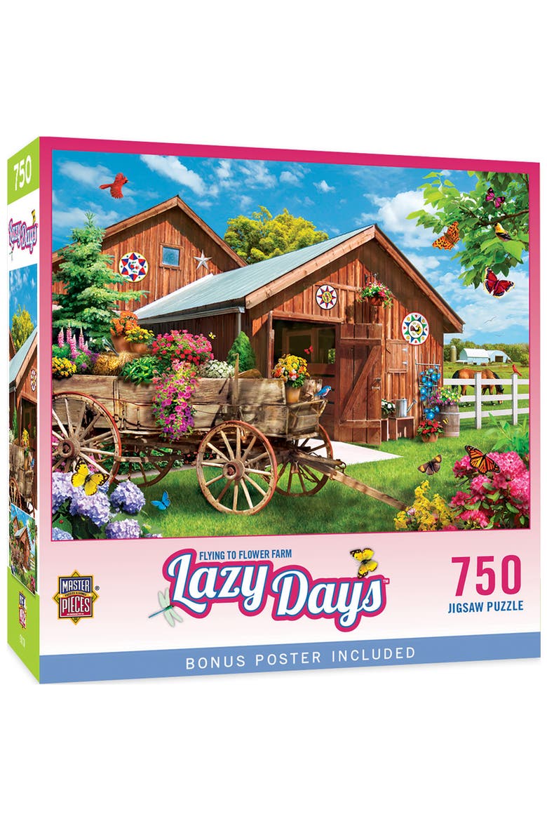 Flying to Flower Farm 750 Piece Puzzle, Main, color, Multicolor