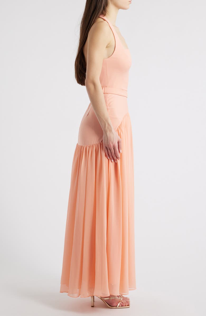 Hutch Aza A-Line Halter Dress, Alternate, color, Peach