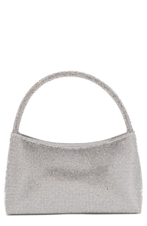 Dressy Rhinestone Top Handle Bag