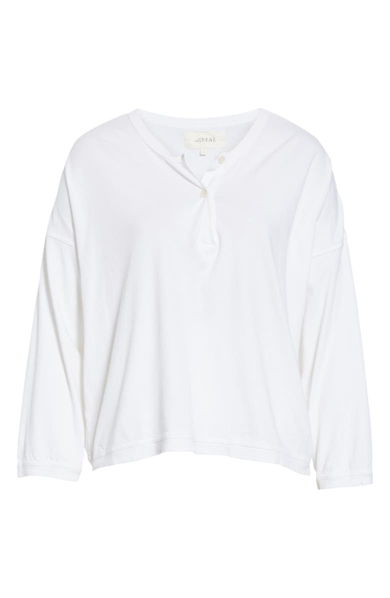 THE GREAT. Shrunken Henley, Alternate, color, 