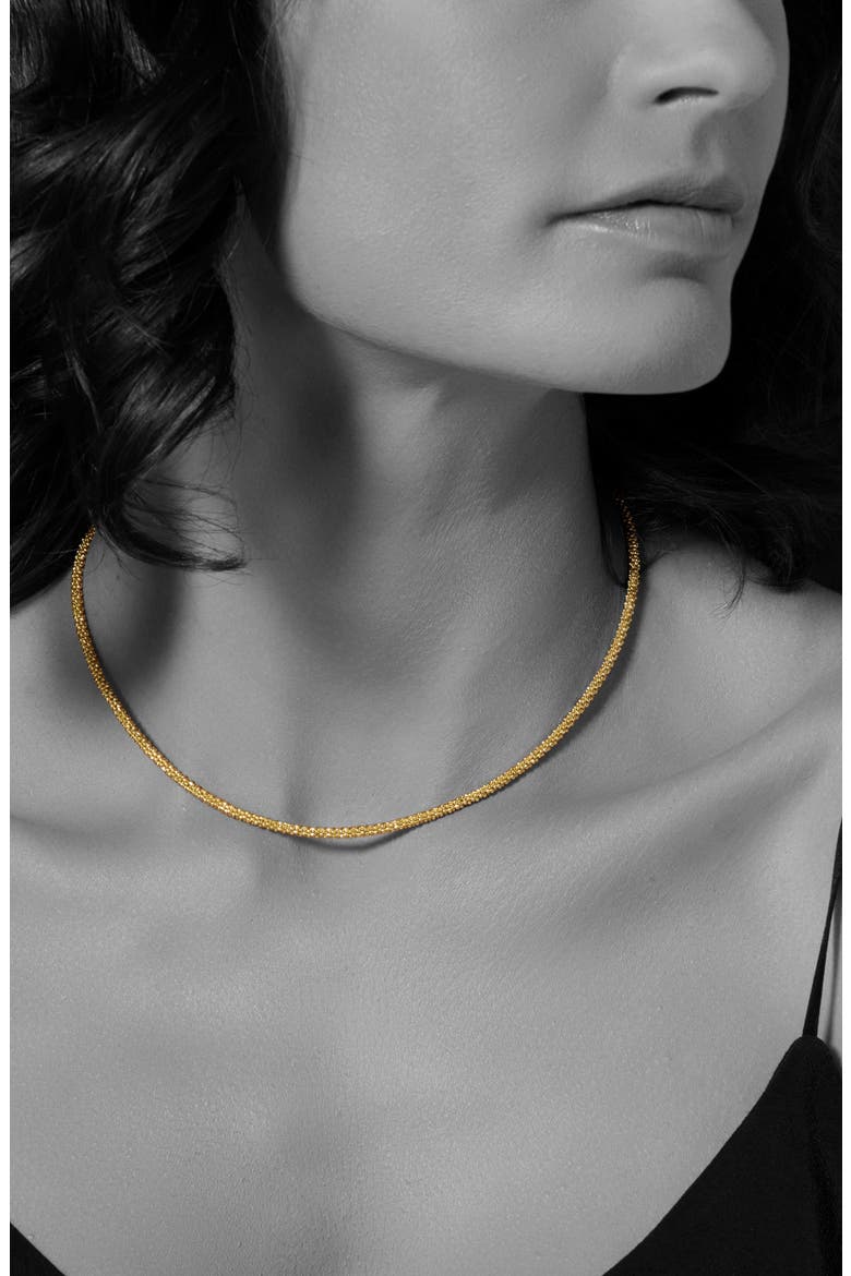 Caviar Gold Rope Necklace, Alternate, color, GOLD