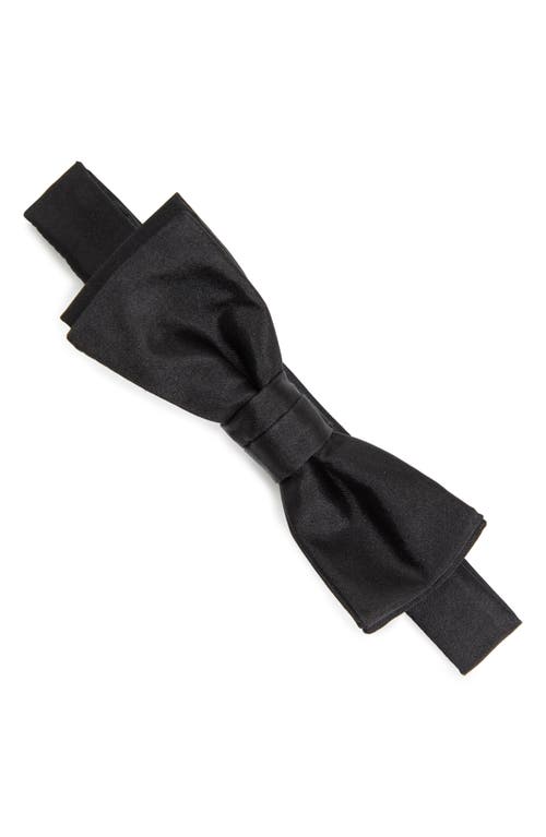 BOSS Pre-Tied Silk Bow Tie in Black 