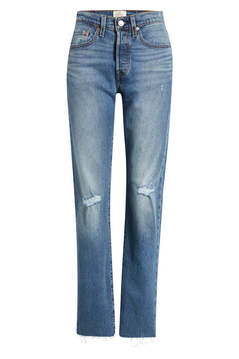 501 Straight Leg Jeans, Main, color, KEY BOX