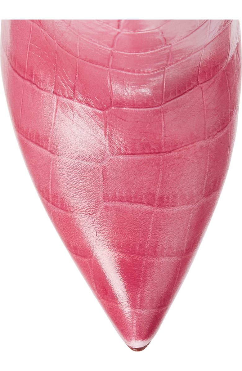 Paris Texas Croc Embossed Knee High Boot, Alternate, color,