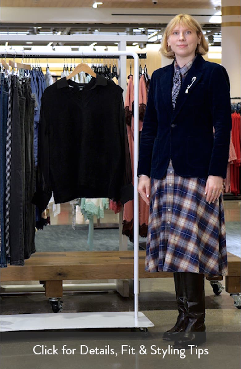 Mixed Media Long Sleeve Sweater, sales video thumbnail