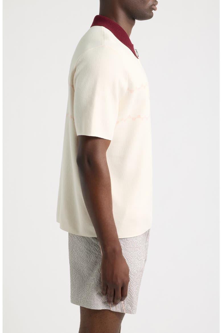 Benny Logo Detail Cotton Polo, Alternate, color, WHISPER WHITE