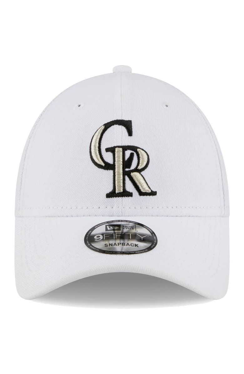 New Era Men's New Era White Colorado Rockies League II 9FORTY Adjustable Hat, Alternate, color, White