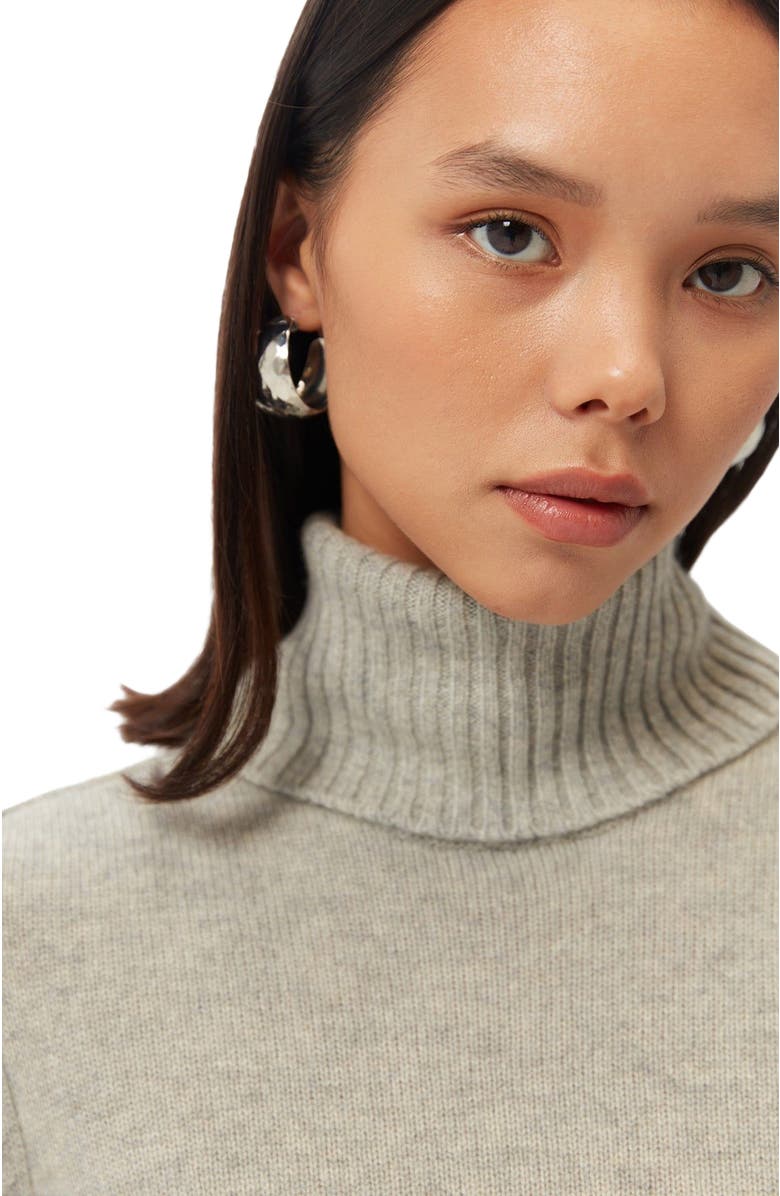 GOBI Mongolian Cashmere Cashmere Turtleneck, Alternate, color, Dawn Blue