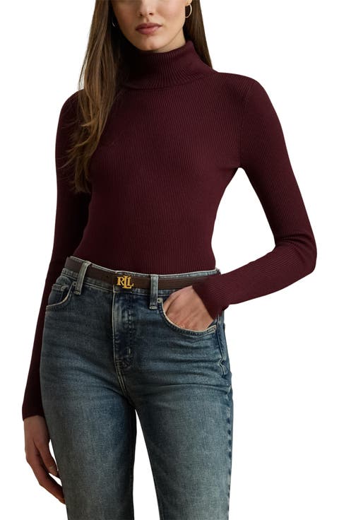 Ribbed Turtleneck Sweater