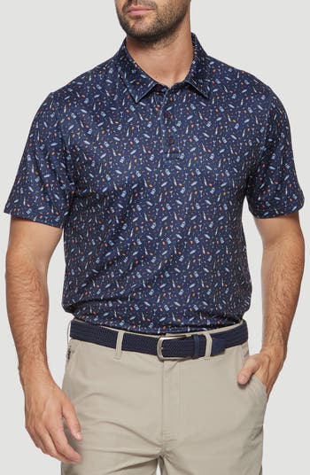Parma Drink Print Performance Polo