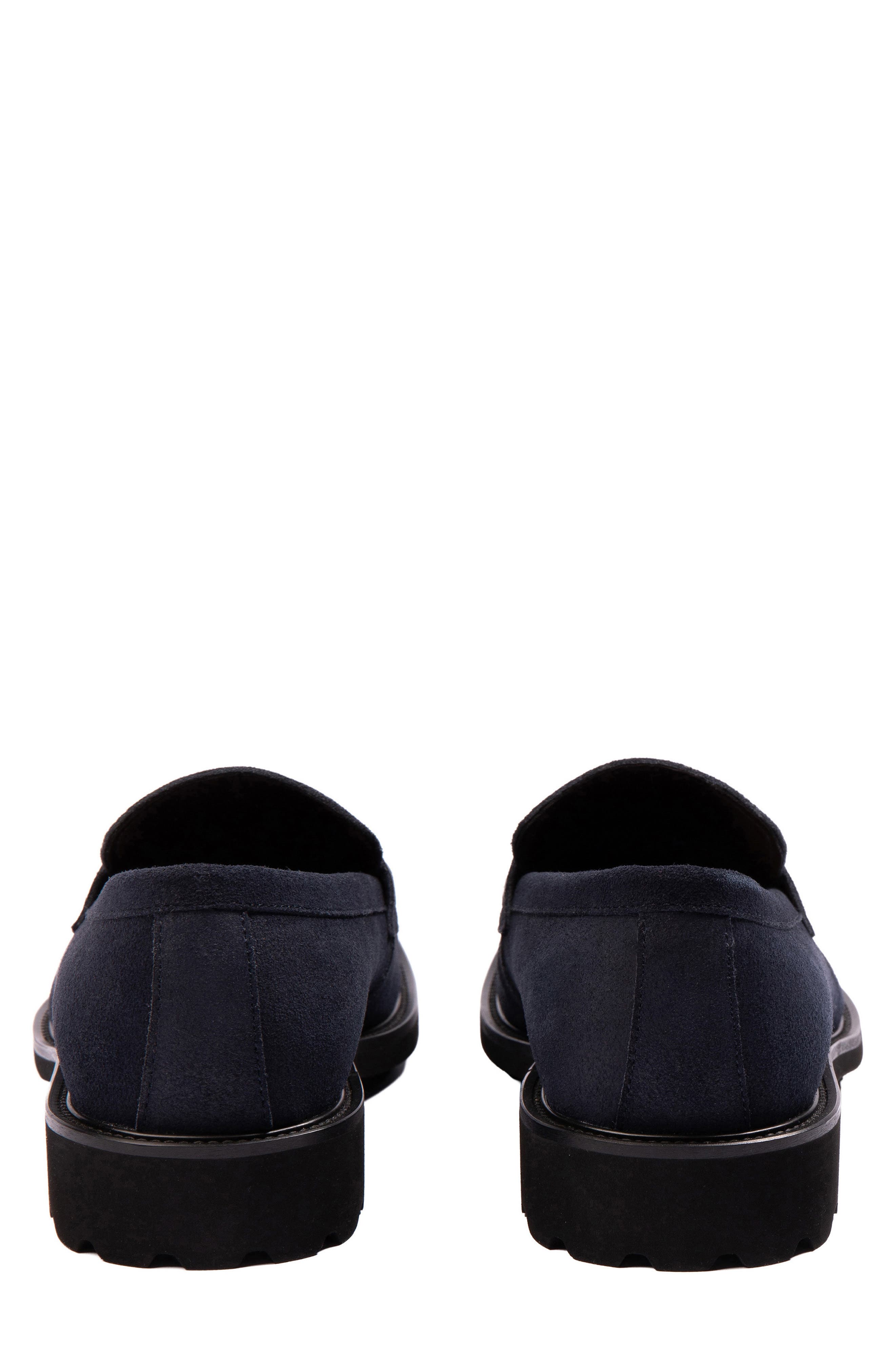 Chase Suede Penny Loafer, Alternate, color, NAVY