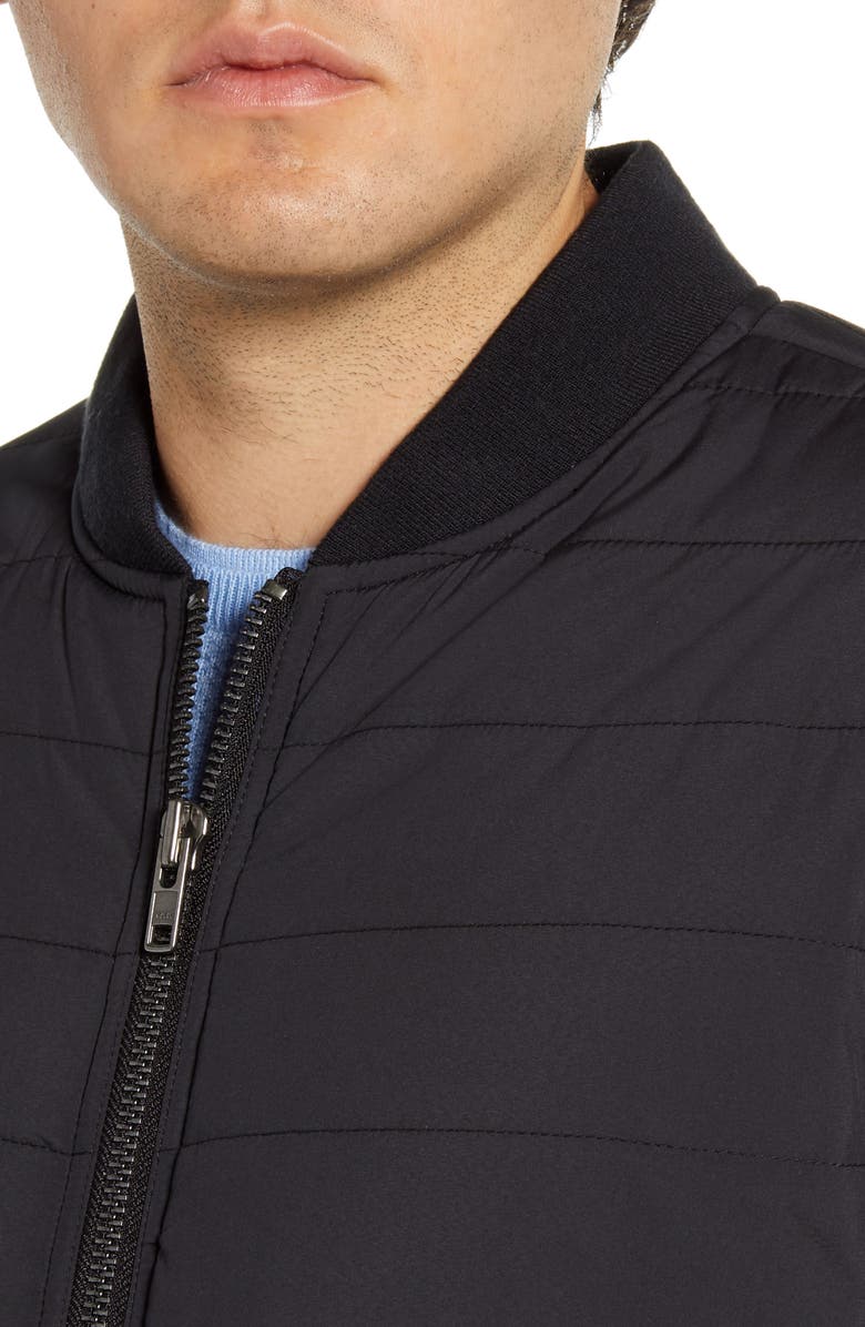 Nordstrom Men's Shop Quilted Bomber Jacket, Alternate, color, 
