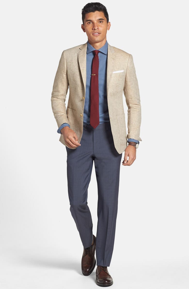 The Tie Bar Wool & Silk Solid Tie, Alternate, color, 