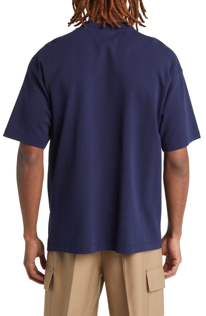 Drôle de Monsieur Le Embroidered Logo Cotton T-Shirt, Alternate, color, 