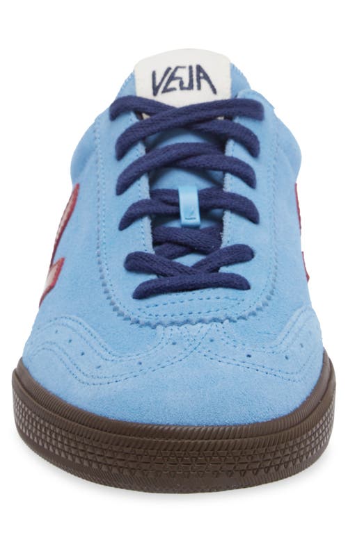 Veja Man Sneakers Azure Size 12 Leather In Blue