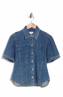 Michelle Short Sleeve Denim Shirt