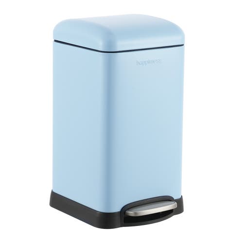 Happimess Betty Retro Mini 3.2-gallon Step-open Trash Can In Tide Pool Blue