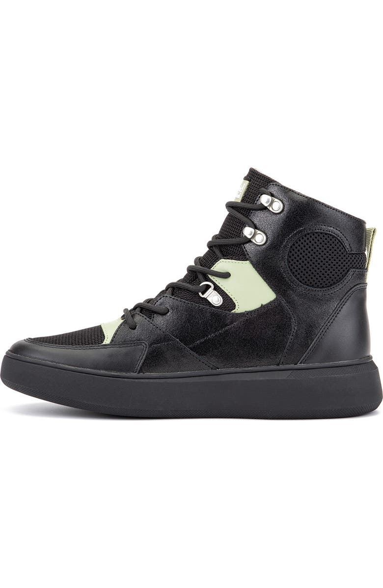 Hybrid Green Label Globetrotter Leather Mid Sneaker, Alternate, color,