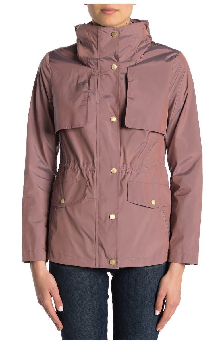 Cole Haan Water Repellent Hooded Parka, Alternate, color, Mauve