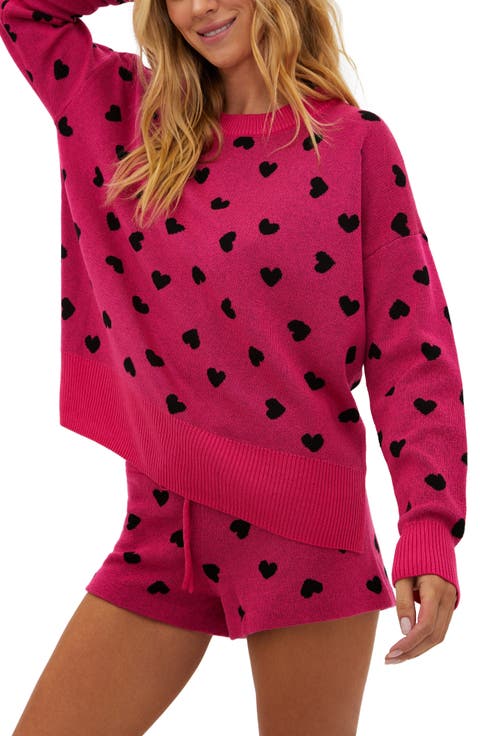 Callie Heart Crewneck Sweater