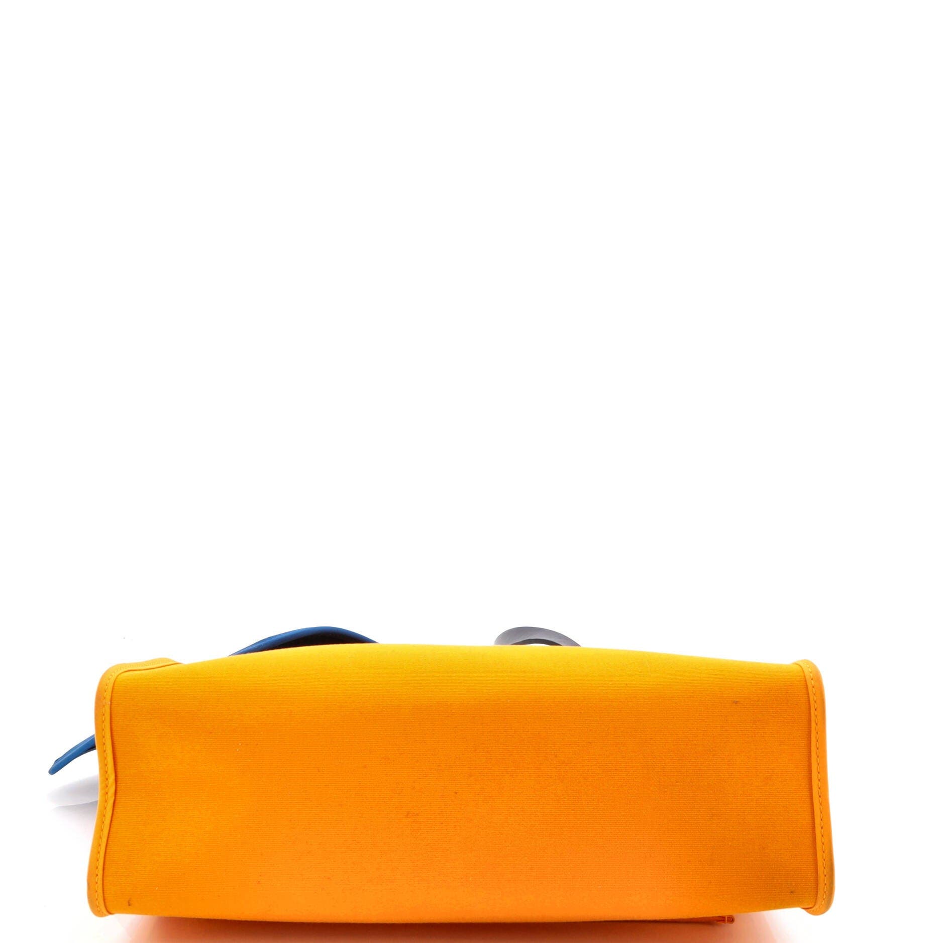 Pre-Owned Hermes Herbag Zip Leather and Toile 31, Alternate, color, Jaune D'or