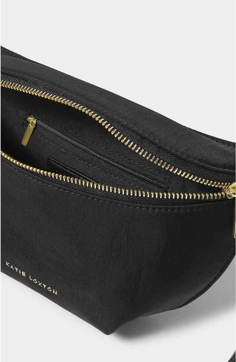 Katie Loxton Nylon-Luxe Belt Bag, Alternate, color, Black