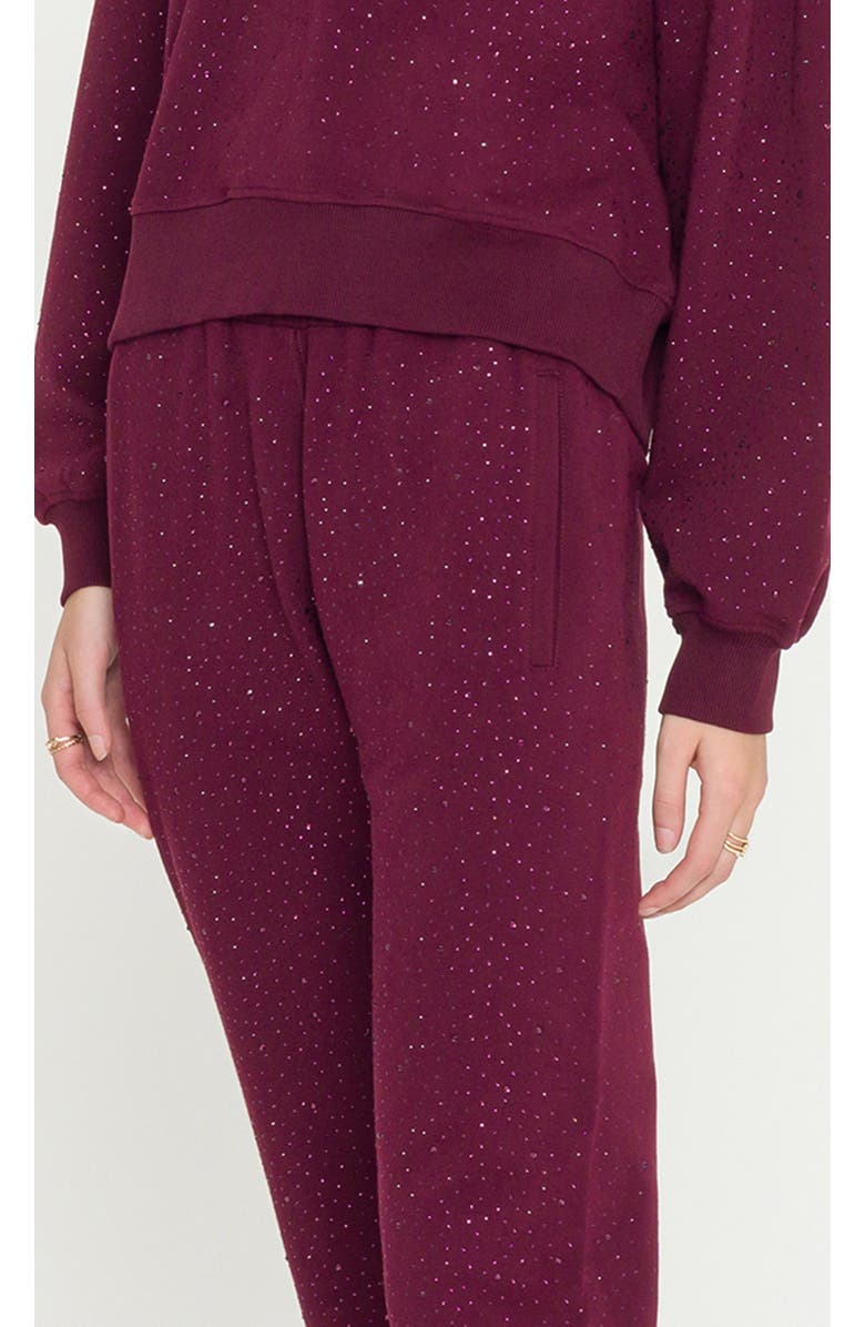Generation Love Ruel Compact Crystal Sweatpants, Alternate, color, Red