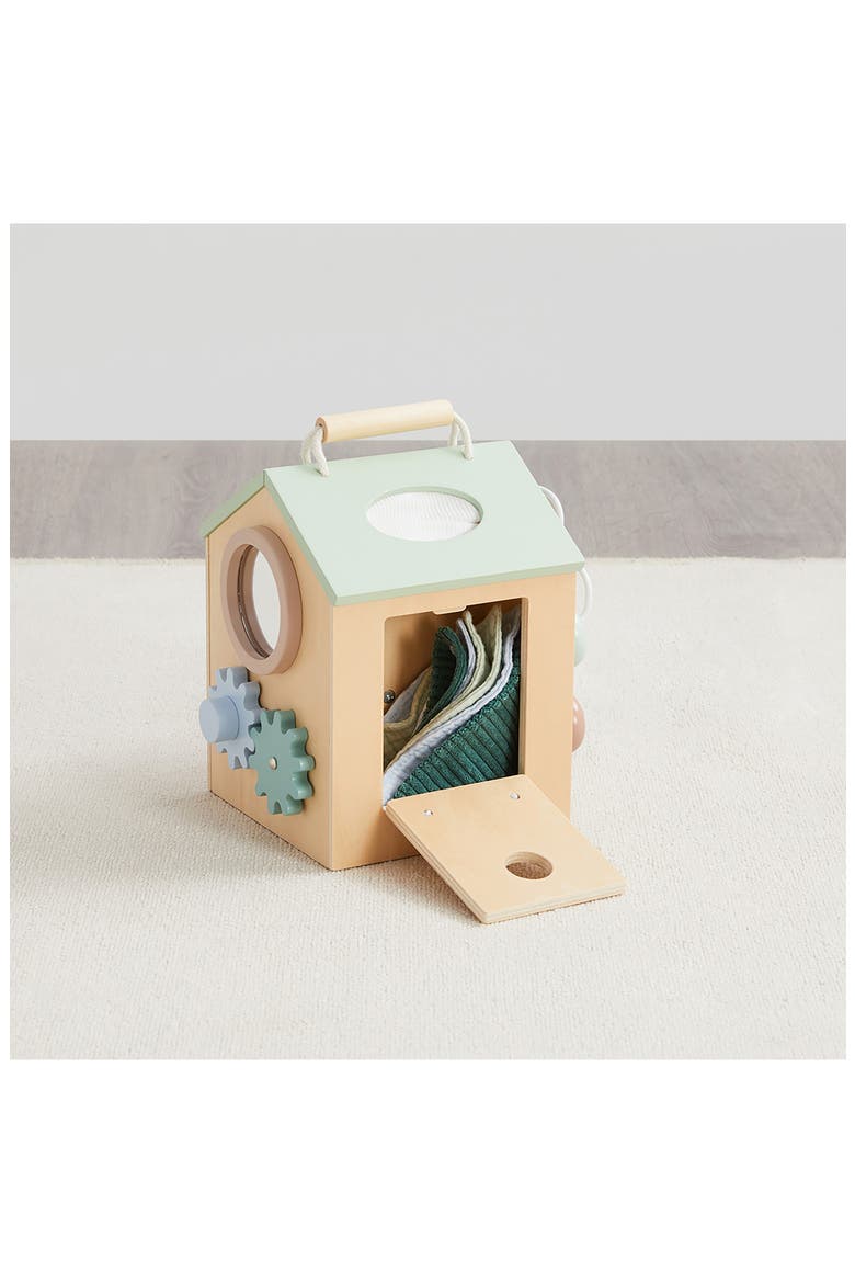 Kids' Tiny Activity House, Alternate, color, NATURAL WOOD