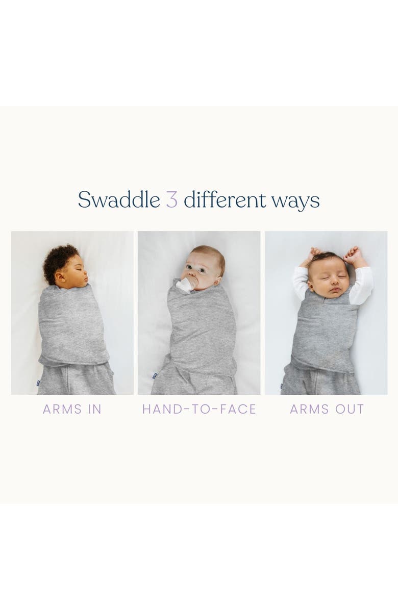 HALO Sleepsack Swaddle Wearable Blanket, 3-Way Adjustable Infant Sleepsack, TOG 1.5, Ideal Temp, Alternate, color, Heather Grey