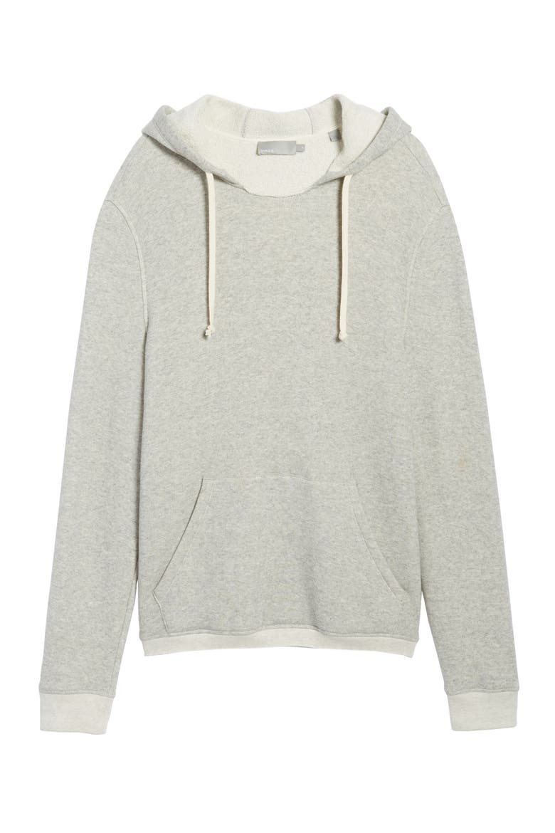 Slub Pullover Hoodie, Alternate, color, LIGHT HEATHER GREY