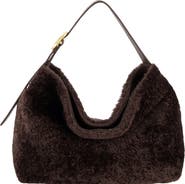 Vince Vivian Small Shearling Hobo Bag
