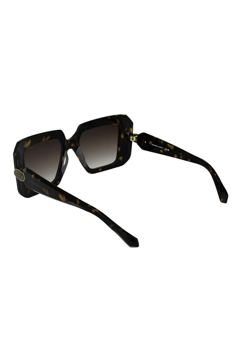 Brooke 54mm Square Sunglasses, Alternate, color, DARK TORTOISE