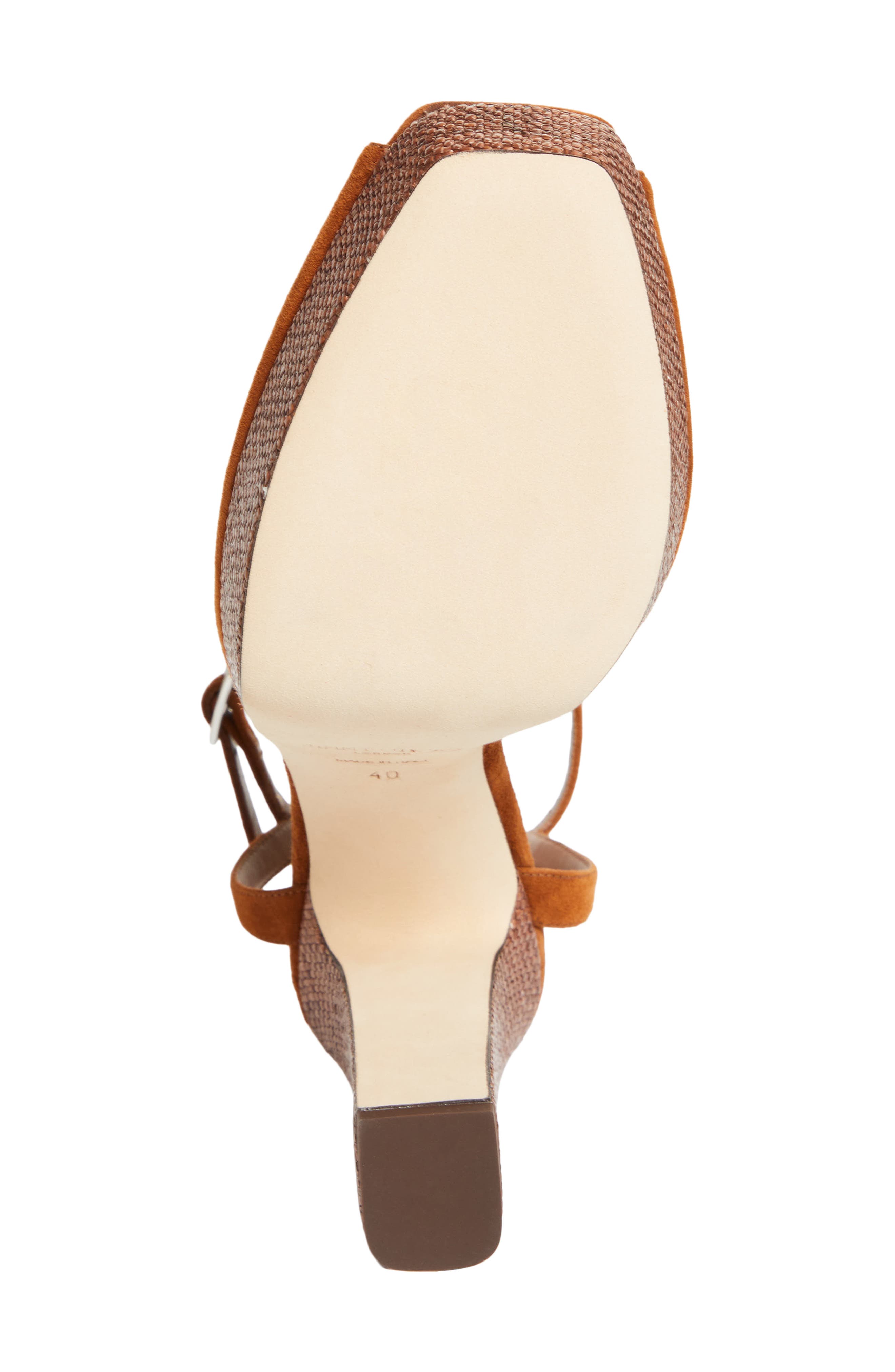 Jimmy Choo Sacaria Ankle Strap Platform Sandal, Alternate, color, Tan Mix