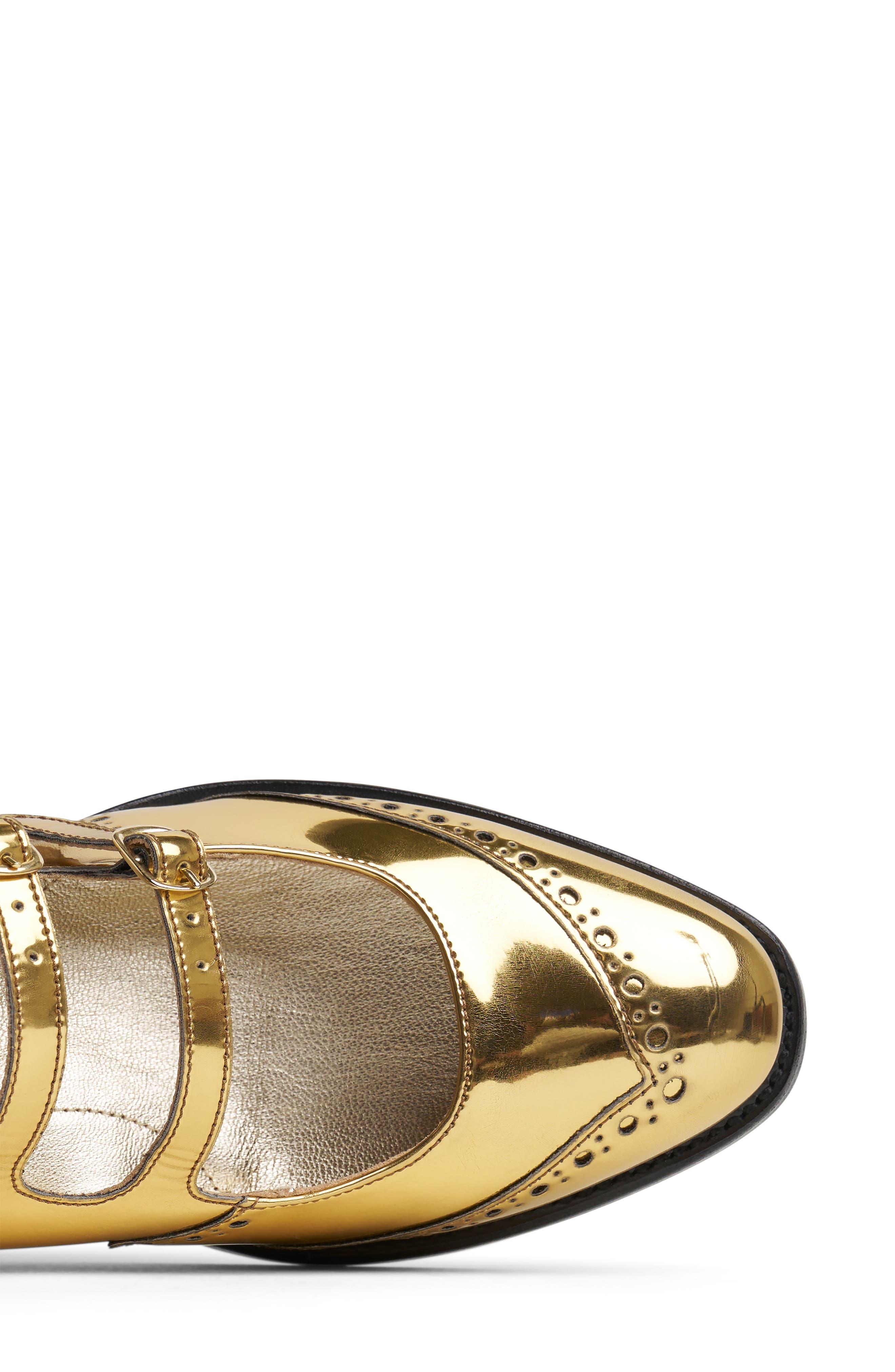 The Office of Angela Scott Miss Amelie Mary Jane Pump, Alternate, color, Gold